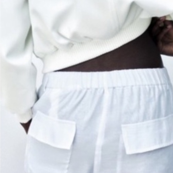 Zara Crisp White Trousers - Picture 2 of 8